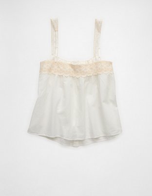 officekiko 火の鳥　tank top type. A AE x Stagecoach Eyelet Tie-Front Tank Top | American Eagle