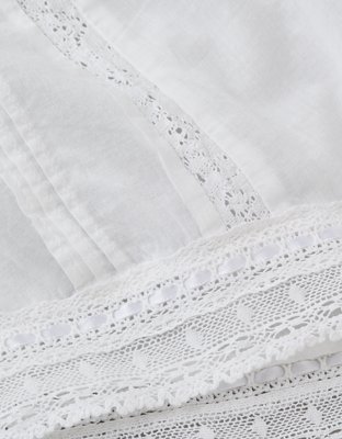 Женский топ American Eagle AE x Stagecoach Lace Bandana Halter, цвет: Белый потёртый — фото 6