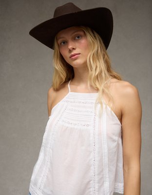 AE x Stagecoach Lace Bandana Halter Top