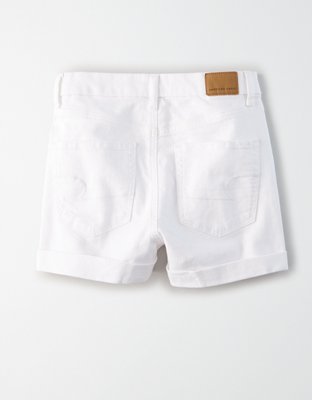 white jean shorts womens