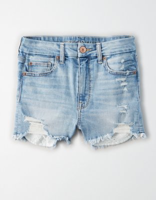 jean shorts with patches