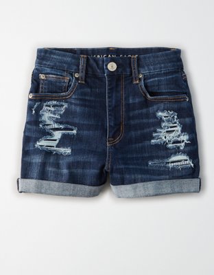 american eagle ripped jean shorts