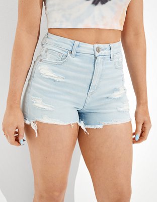 AE Ne(x)t Level Curvy High-Waisted Denim Short Short