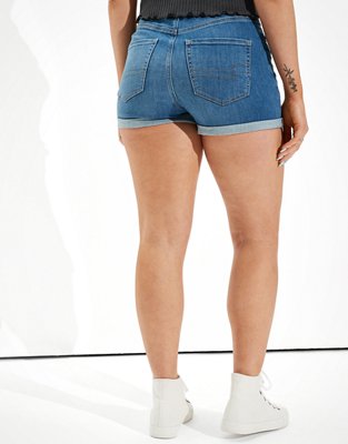 AE Ne(x)t Level Curvy High-Waisted Denim Short Short