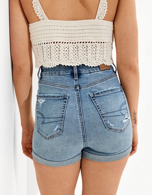 Женские джинсы American Eagle AE Pride Curvy High-Waisted Denim Short Short — фото 3