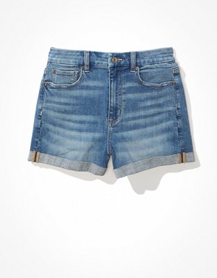 AE Next Level Curvy High-Waisted Denim Short Short