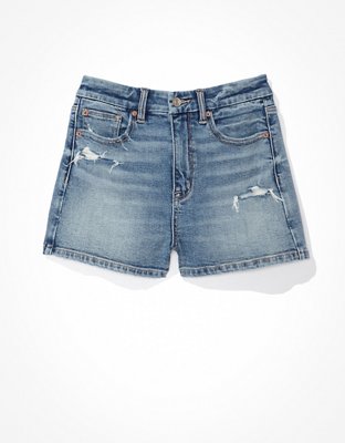 AE Stretch High-Waisted Denim Curvy Short Short