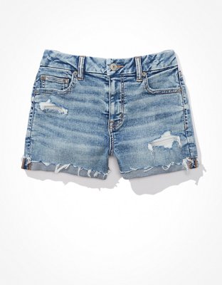 AE Ne(x)t Level Curvy High-Waisted Denim Short Short