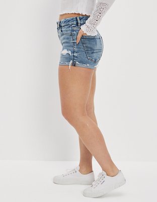 AE Ne(x)t Level Curvy High-Waisted Denim Short Short