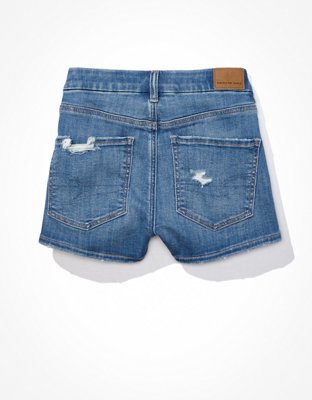 AE Ne(x)t Level Curvy High-Waisted Denim Short Short