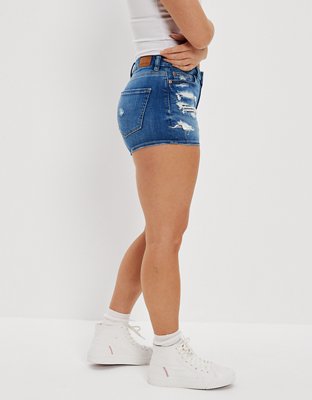 AE Ne(x)t Level Curvy High-Waisted Denim Short Short