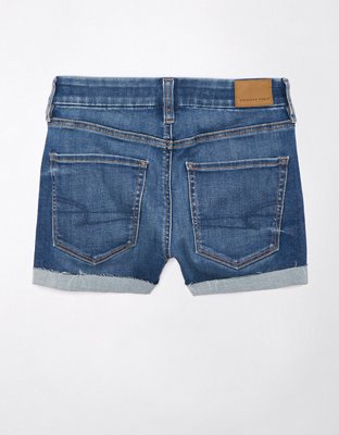 AE Next Level Curvy High-Waisted Crossover Denim Short