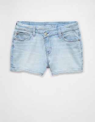 AE Next Level Curvy High-Waisted Denim Short Short