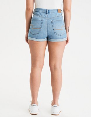 american eagle high waisted jean shorts