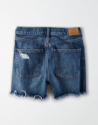 american eagle denim shorts hi rise shortie shortie midi
