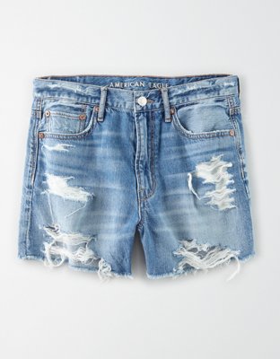 american eagle midi jean shorts