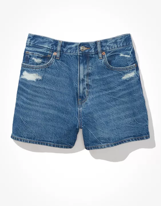 AE x The Jeans Redesign Denim Highest Waist '90s Boyfriend Short