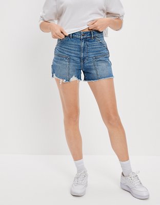 American Eagle BOYFRIEND - Short en jean - medium indigo/denim bleu gris 