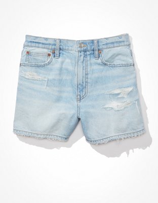 AE Strigid Denim Mom Short