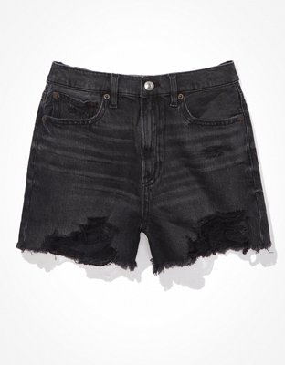 Dogma High Rise Distressed Denim Shorts - Blue – Dolls Kill