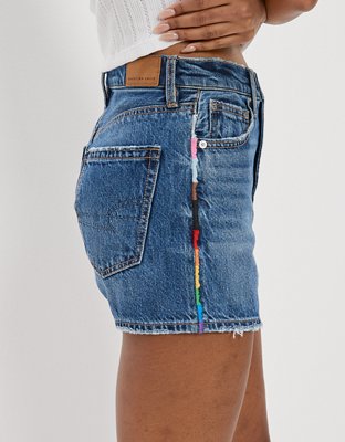 Женские джинсы American Eagle AE + Olivia Ponton Pride Denim Highest Waist '90s Boyfriend Short — фото 6