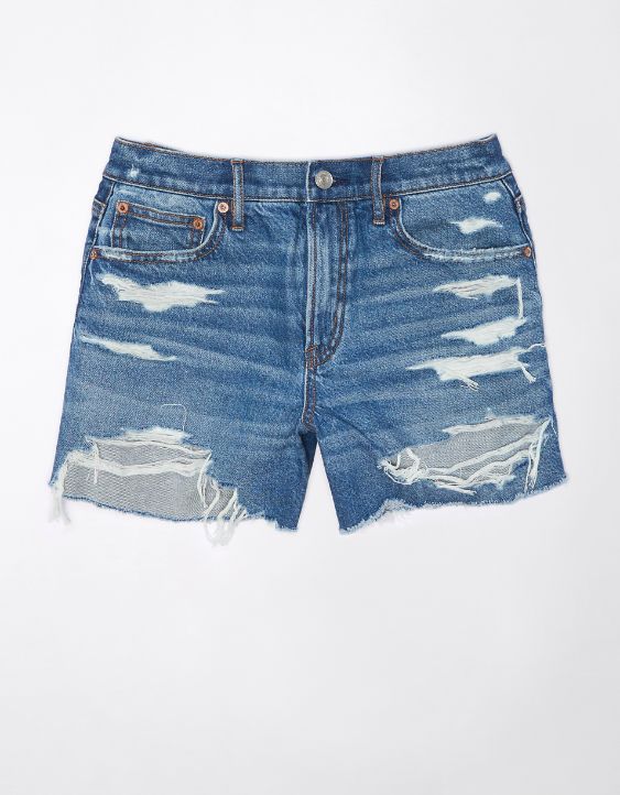 AE Strigid 4" Perfect Ripped Denim Short