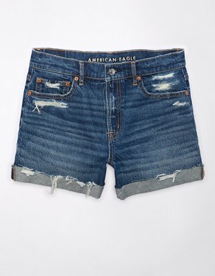 Женские джинсы American Eagle AE Strigid 4" Perfect Ripped Denim Short — фото 3