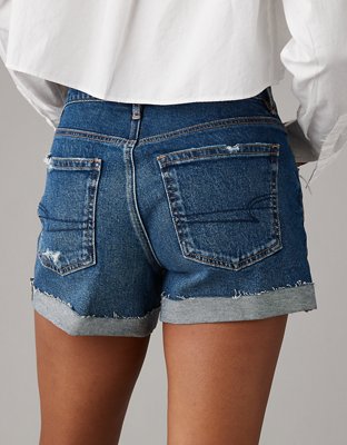 Женские джинсы American Eagle AE Strigid 4" Perfect Ripped Denim Short — фото 2