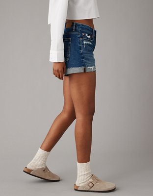 Женские джинсы American Eagle AE Strigid 4" Perfect Ripped Denim Short — фото 5