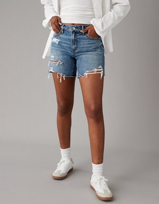 AE Strigid Super High-Waisted Relaxed Denim Short