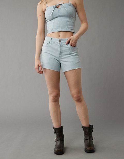 Женские брюки American Eagle AE Stretch 4" Perfect Railroad Stripes Short