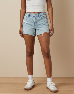 AE Strigid 4" Perfect Ripped Denim Short