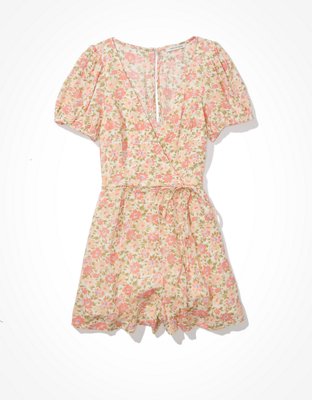 American Eagle AE Floral Wrap-Front Romper — фото 3