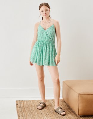 Женские комбинезоны American Eagle AE Floral Short & Sweet Romper — фото 4
