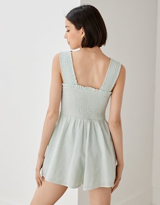 AE Striped Smocked Romper