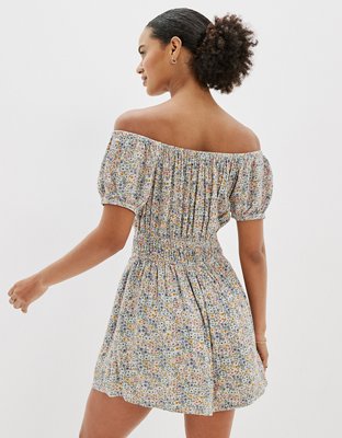 American Eagle AE Floral Puff Sleeve Romper — фото 2