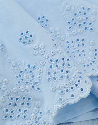 AE V-Neck Embroidered Mini Dress