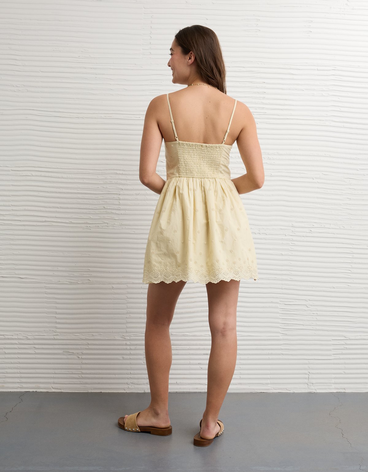 AE V-Neck Embroidered Mini Dress - image 2