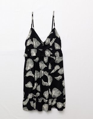 AE V-Neck Ruffle Mini Dress