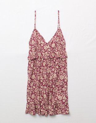 AE V-Neck Ruffle Mini Dress