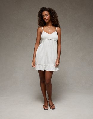 AE Ruched Tiered Mini Dress | American Eagle