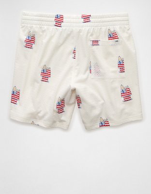 AE Sofa Surfin' 6" Snoopy Graphic Mesh Lounge Short