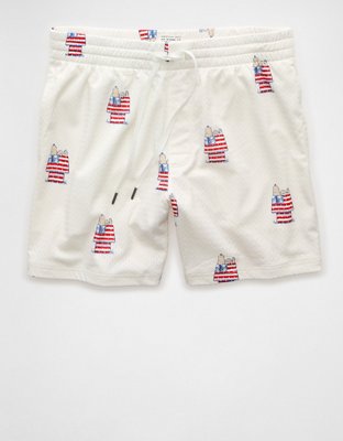AE Sofa Surfin 6 Snoopy Graphic Mesh Lounge Short