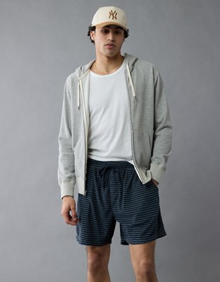 AE Sofa Surfin' Terry Striped Lounge Short | American Eagle