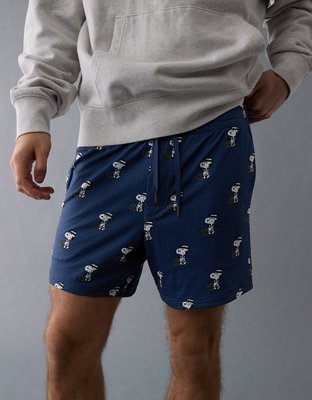 AE Sofa Surfin' 6" Snoopy Graphic Mesh Lounge Short