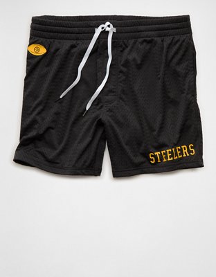 Мужские шорты American Eagle NFL Pittsburgh Steelers 6" Mesh Lounge, цвет: Жёлтый — фото 3