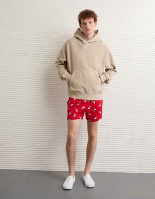 AE Snoopy Valentine's Day 6" Mesh Lounge Short