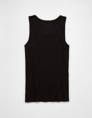 Мужские топы American Eagle AE Ribbed 3-Pack, цвет: Чёрный обсидиановый — фото 2