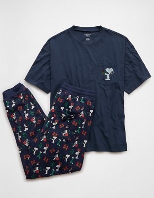 AE Snoopy Lounge Jogger & Graphic T-Shirt Set
