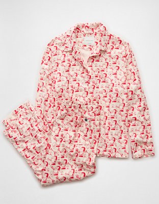 AE Snoopy Flannel PJ Set